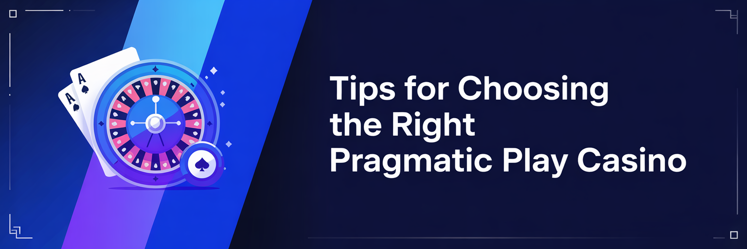 Tips for Choosing the Right Pragmatic Play Casino
